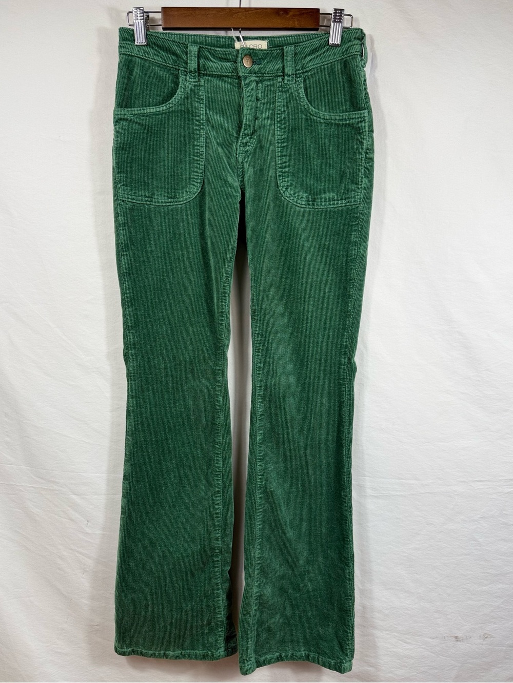 Anthropologie Pilcro and the Letterpress Green Corduroy Flare Jeans - Picture 2 of 5